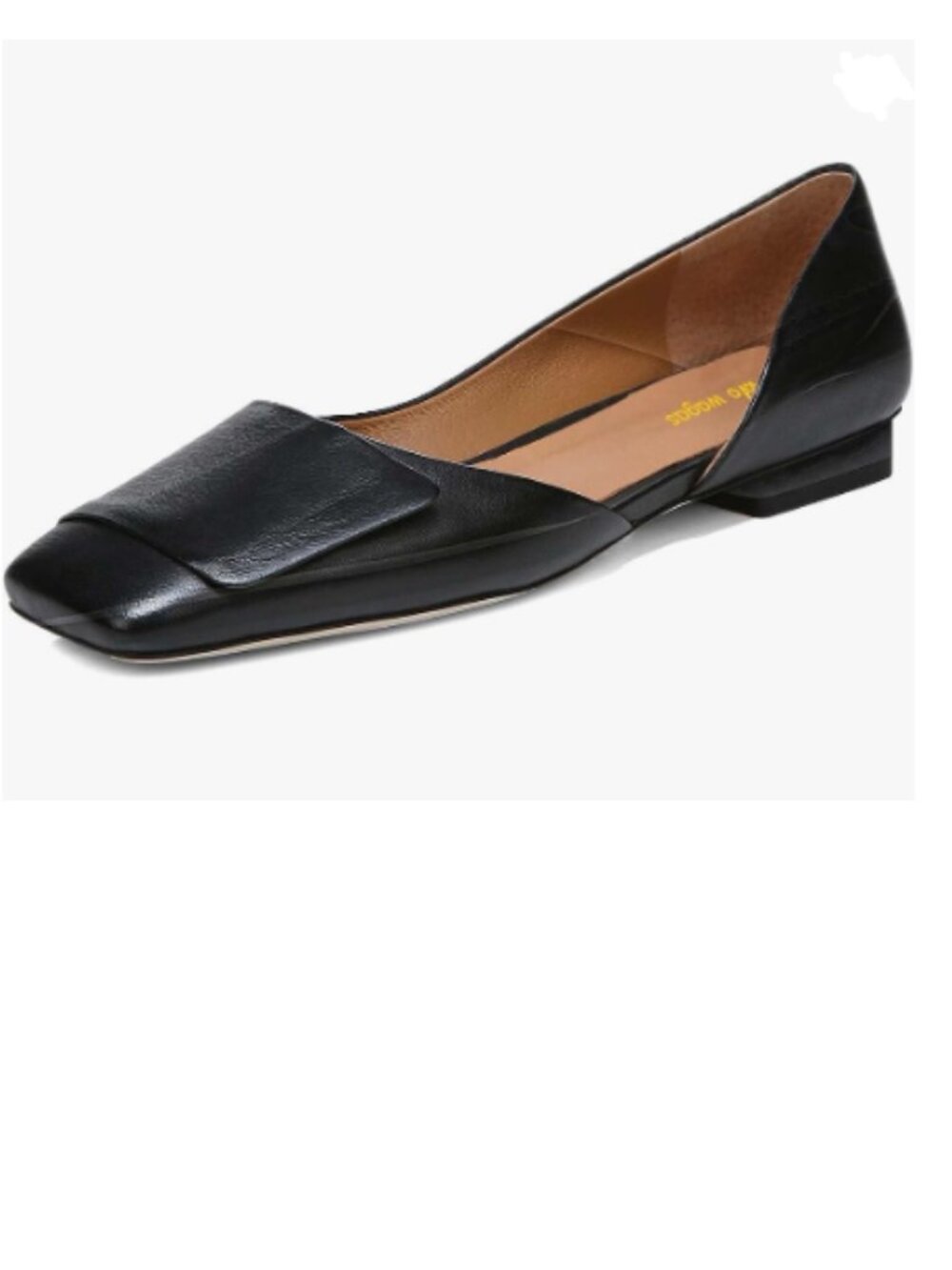 Wo Wagas Women's Side Cut Block Low Heels Square Toe Slip On Shoes Working
